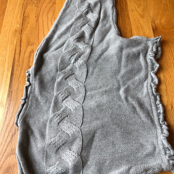 Bloch Grey Dance Shrug Cropped Cardigan Sweater - Picture 6 of 7